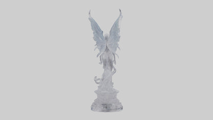 Crystal Fairy statue model VR / AR / low-poly