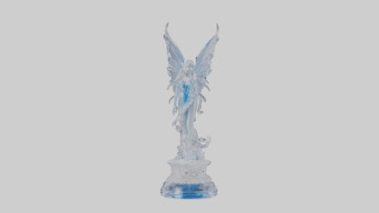 Crystal Fairy statue model VR / AR / low-poly