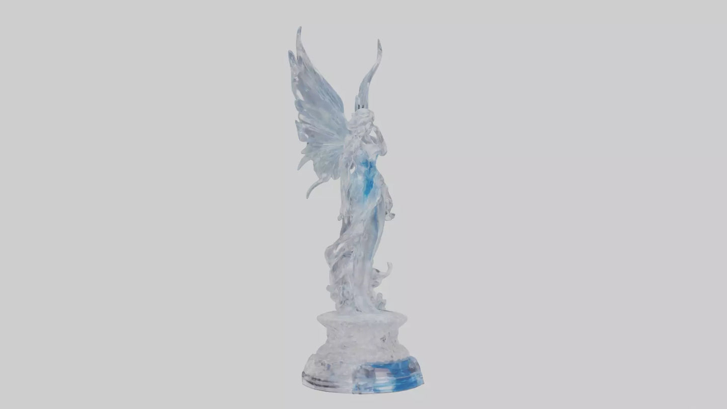 Crystal Fairy statue model VR / AR / low-poly