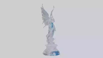 Crystal Fairy statue model VR / AR / low-poly