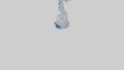 Crystal Fairy statue model VR / AR / low-poly
