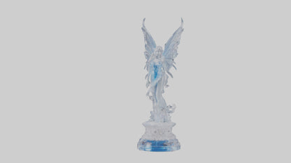 Crystal Fairy statue model VR / AR / low-poly