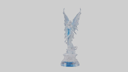 Crystal Fairy statue model VR / AR / low-poly