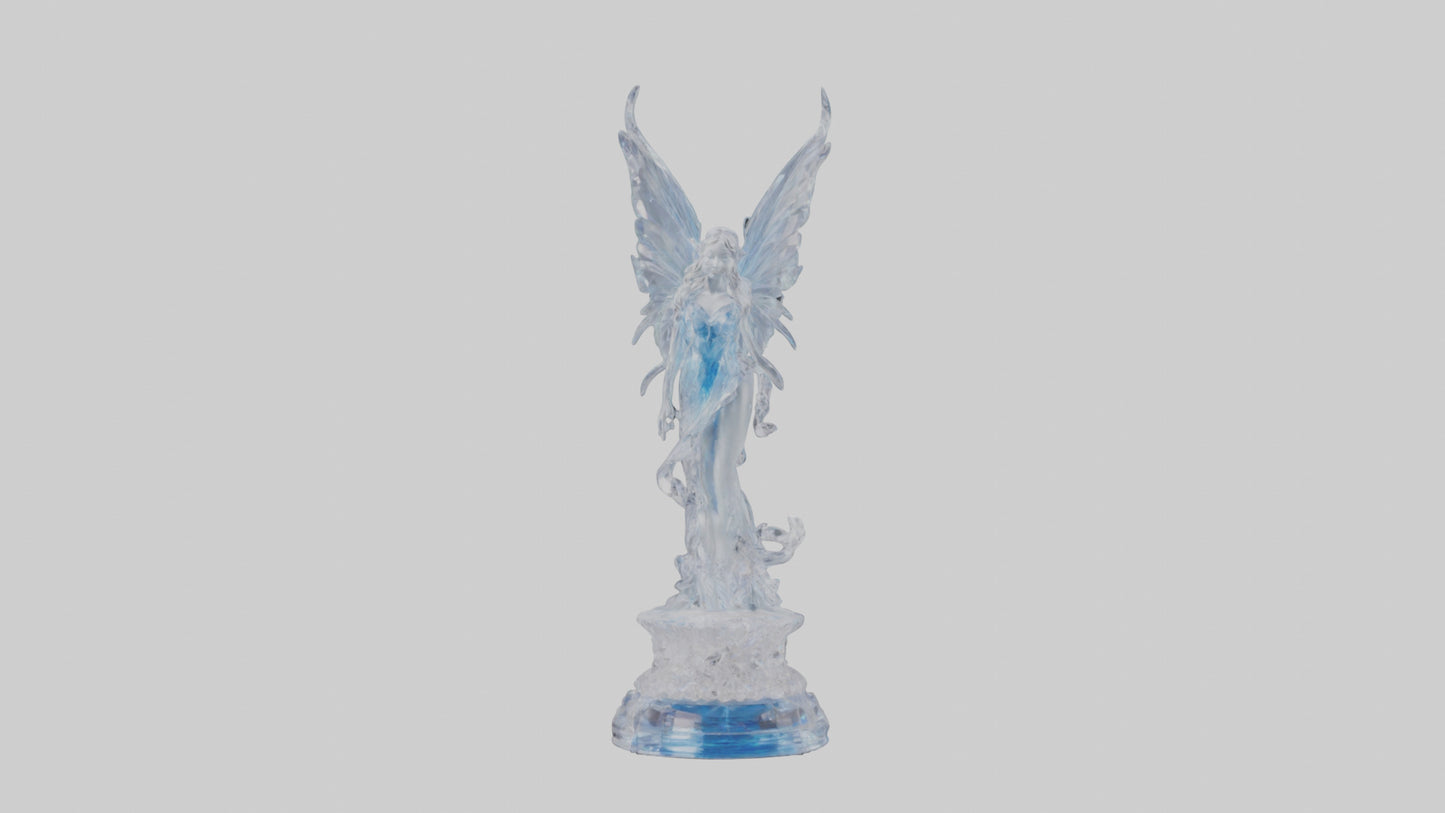 Crystal Fairy statue model VR / AR / low-poly