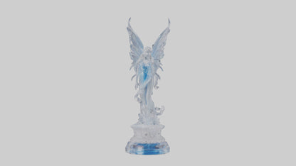 Crystal Fairy statue model VR / AR / low-poly