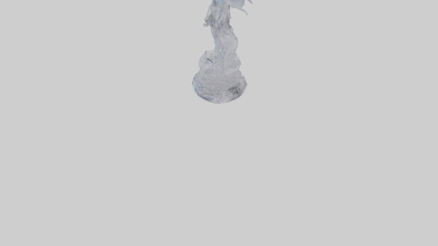 Crystal Fairy statue model VR / AR / low-poly