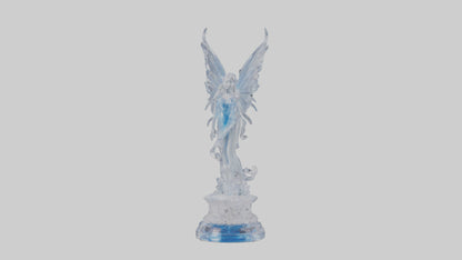 Crystal Fairy statue model VR / AR / low-poly
