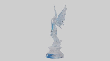 Crystal Fairy statue model VR / AR / low-poly