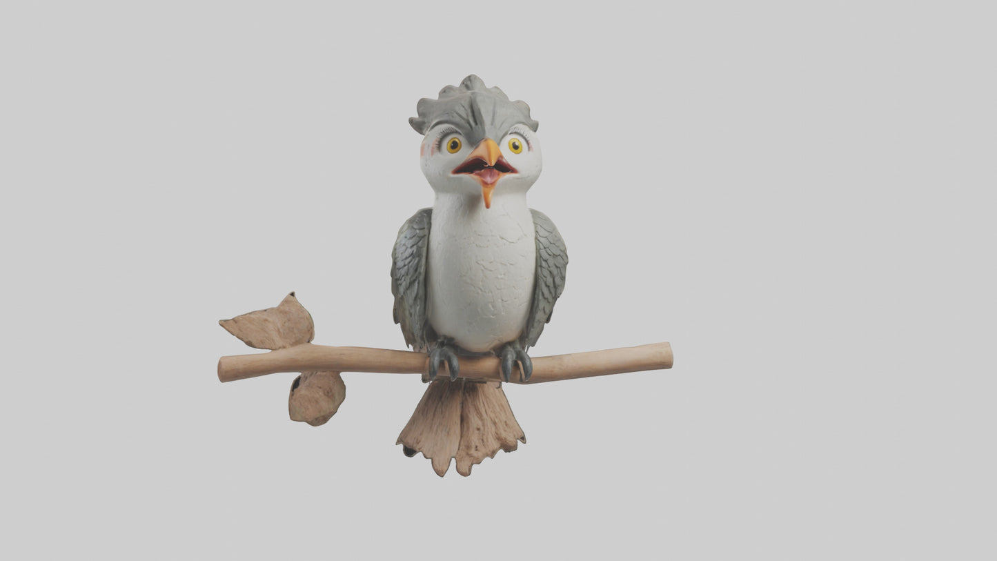 Cuckoo Bird singing model VR / AR / low-poly