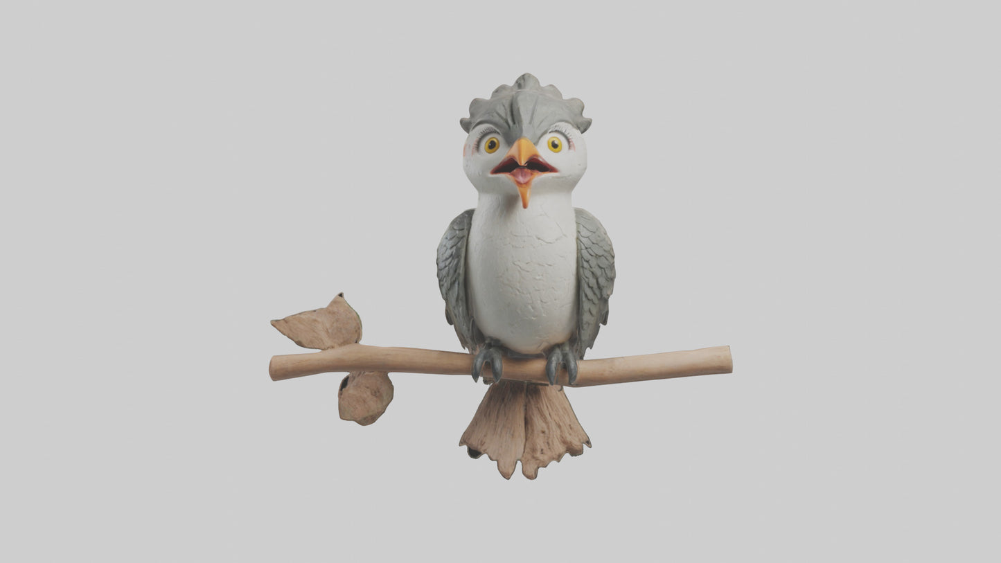 Cuckoo Bird singing model VR / AR / low-poly
