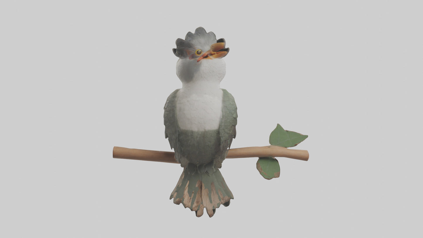 Cuckoo Bird singing model VR / AR / low-poly