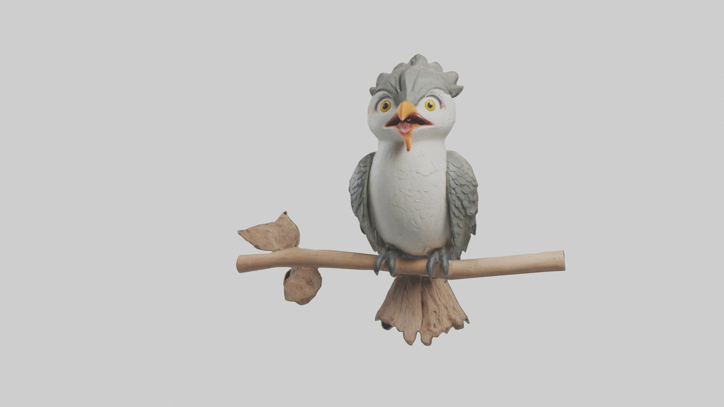 Cuckoo Bird singing model VR / AR / low-poly