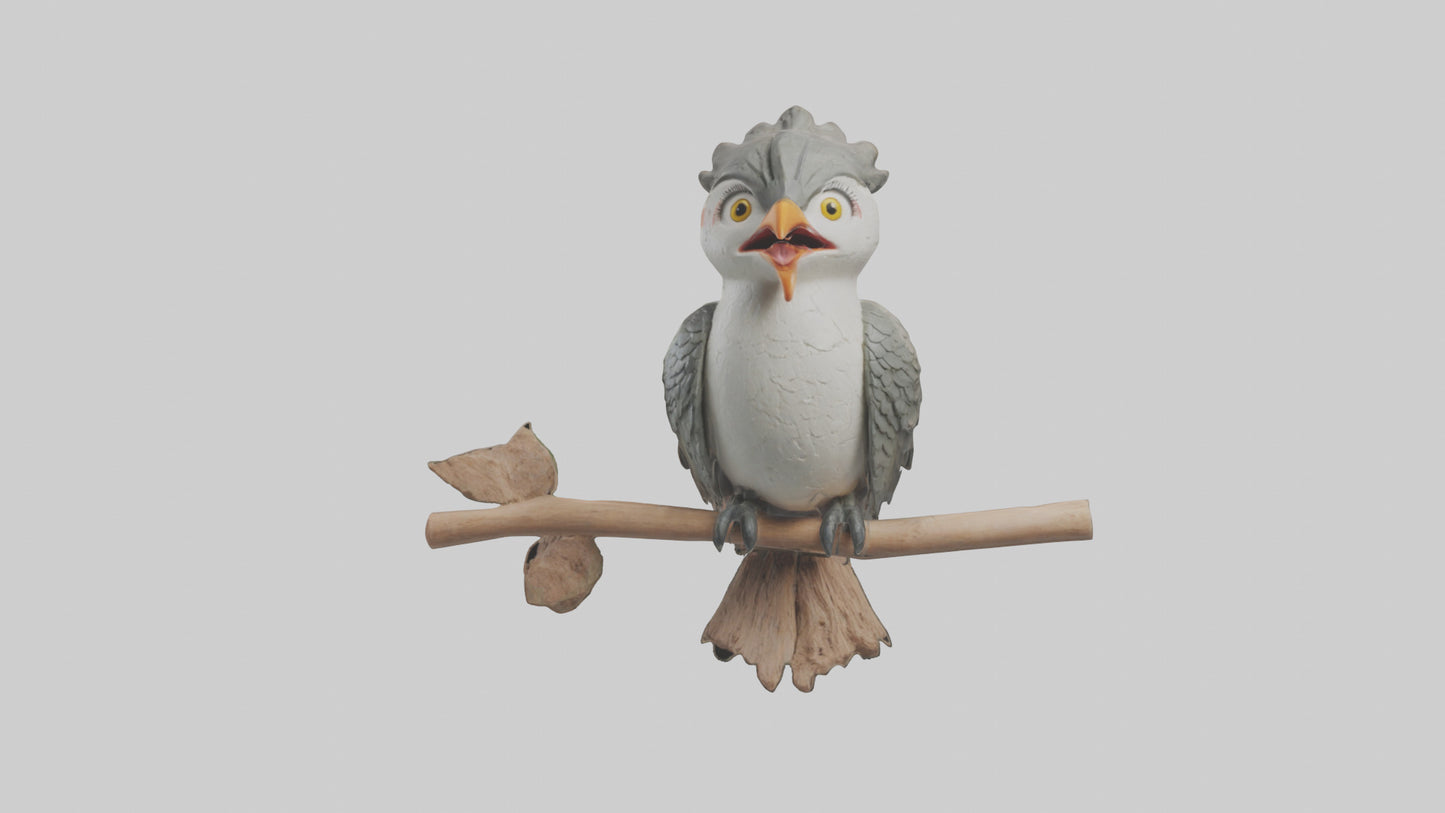 Cuckoo Bird singing model VR / AR / low-poly