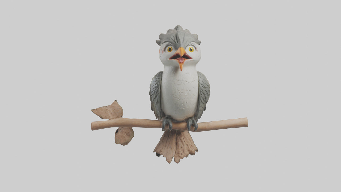 Cuckoo Bird singing model VR / AR / low-poly