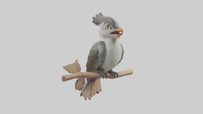 Cuckoo Bird singing model VR / AR / low-poly