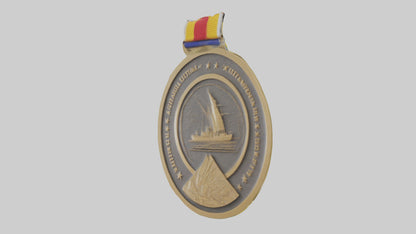 Cultural Achievement Medal model VR / AR / low-poly
