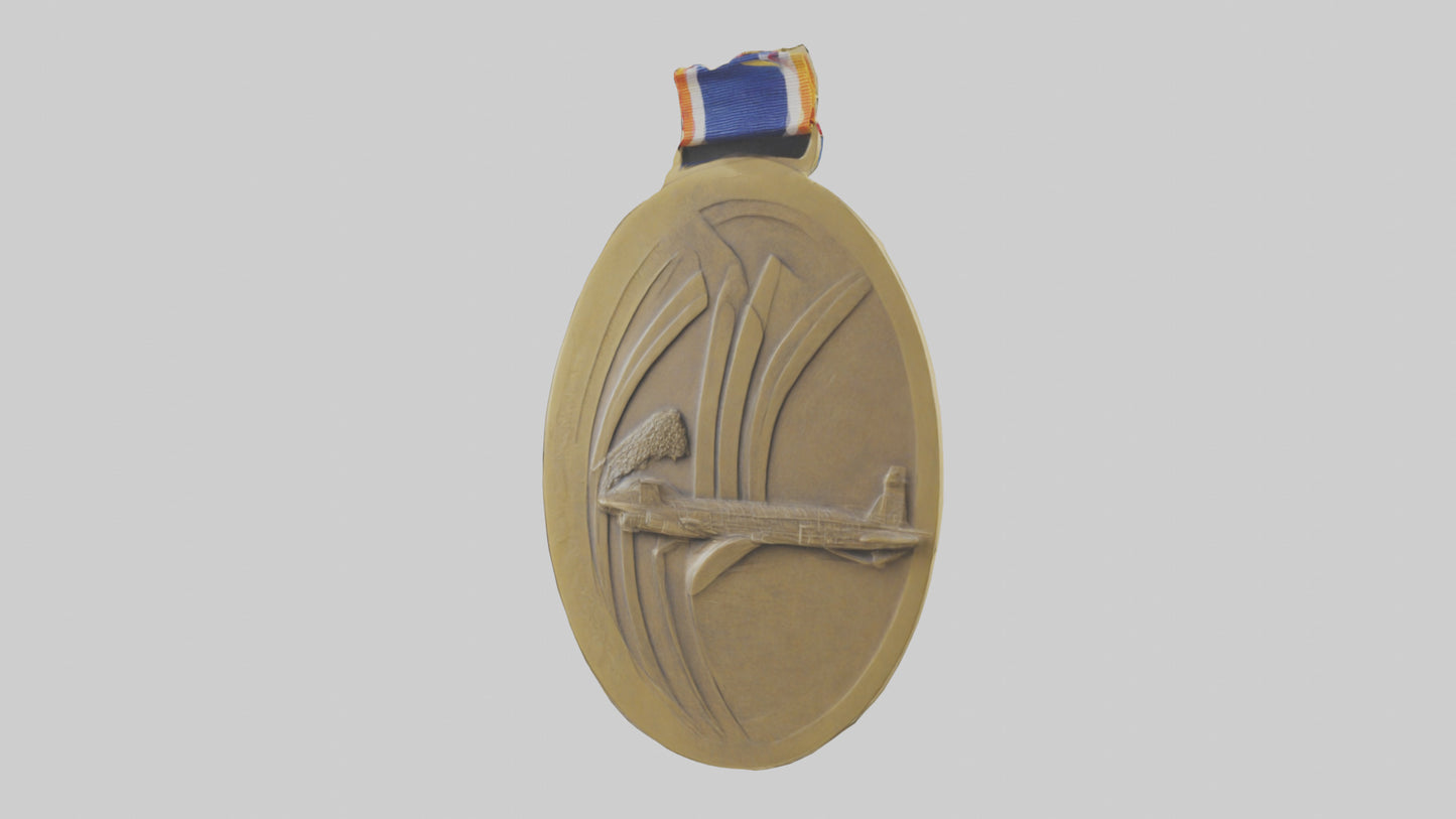 Cultural Achievement Medal model VR / AR / low-poly