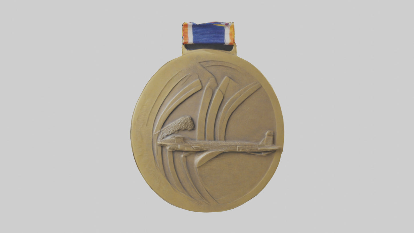 Cultural Achievement Medal model VR / AR / low-poly