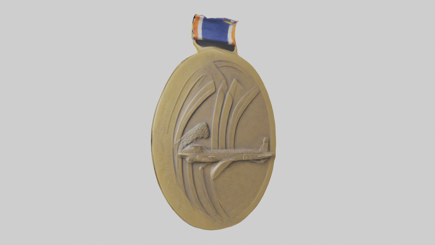 Cultural Achievement Medal model VR / AR / low-poly