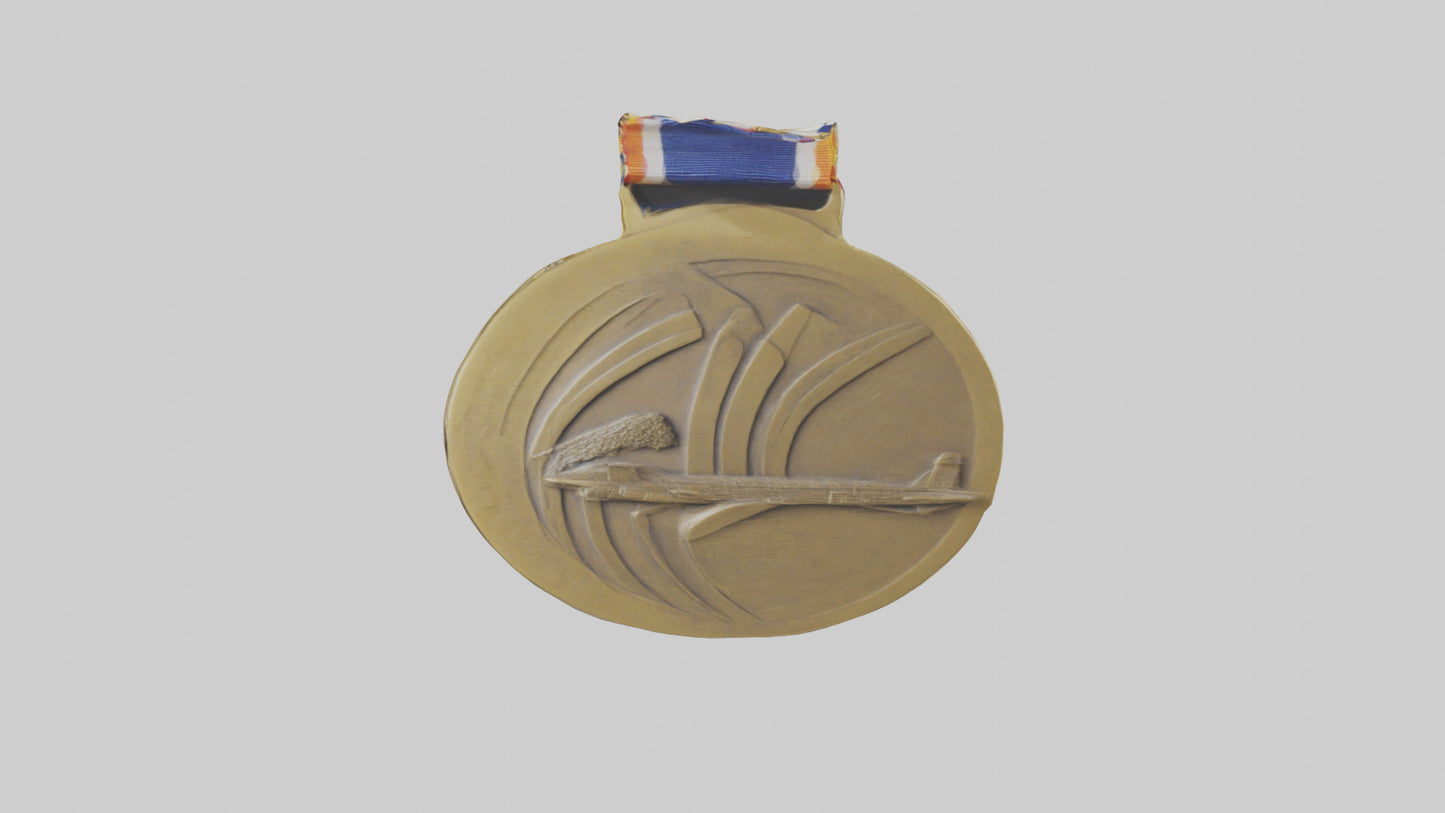 Cultural Achievement Medal model VR / AR / low-poly