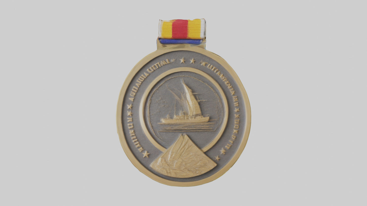 Cultural Achievement Medal model VR / AR / low-poly
