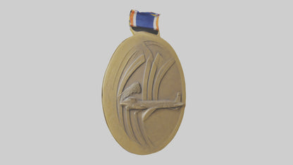 Cultural Achievement Medal model VR / AR / low-poly