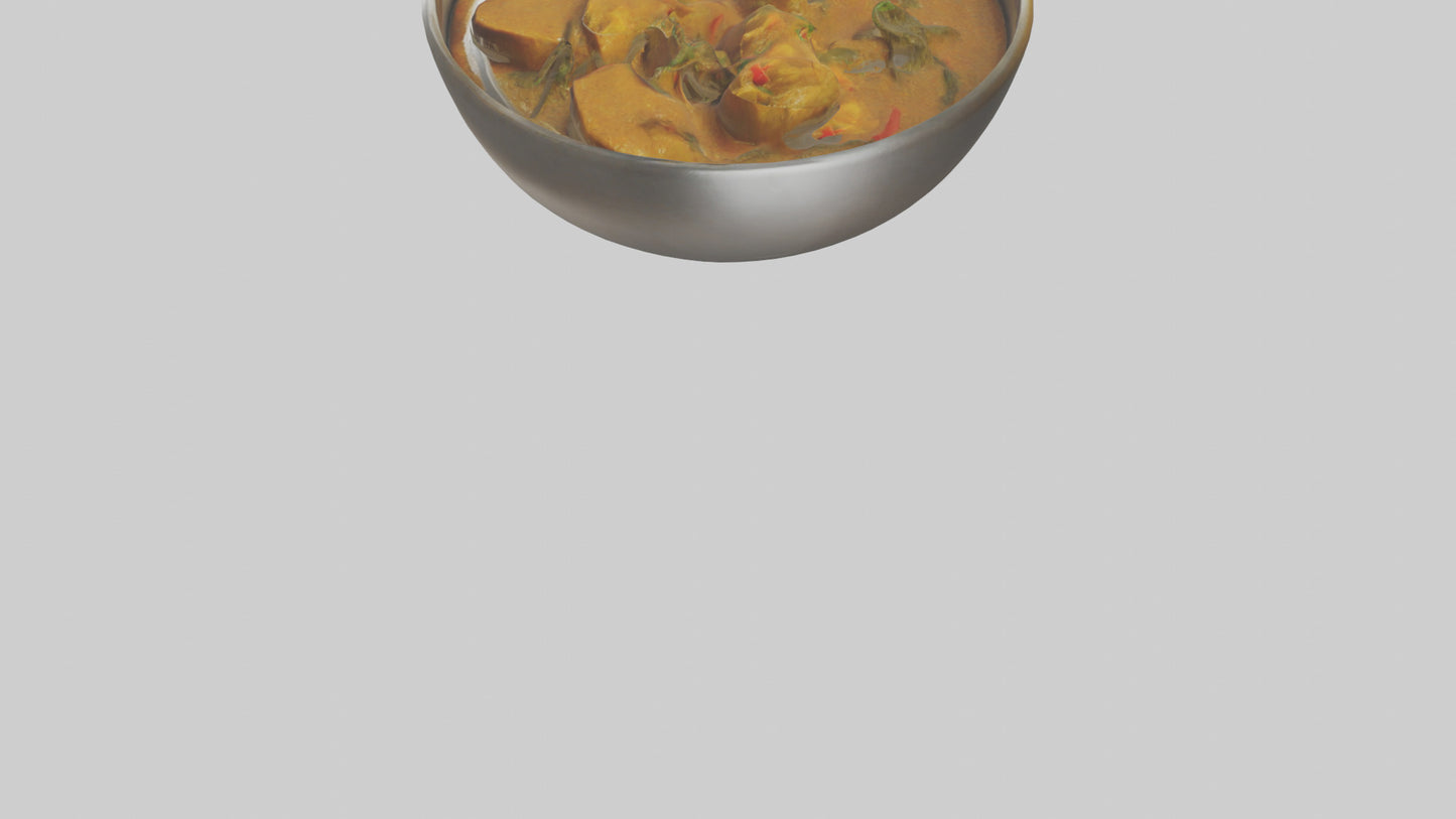 3D model Curry Dish model VR / AR / low-poly