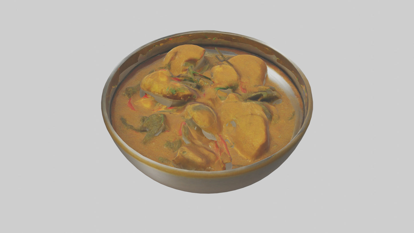 3D model Curry Dish model VR / AR / low-poly