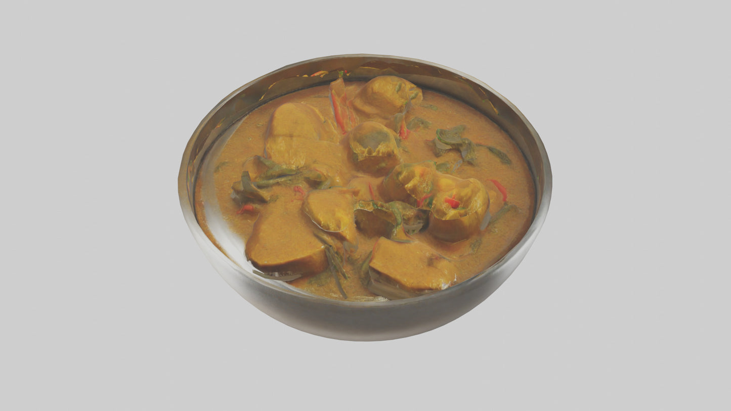 3D model Curry Dish model VR / AR / low-poly