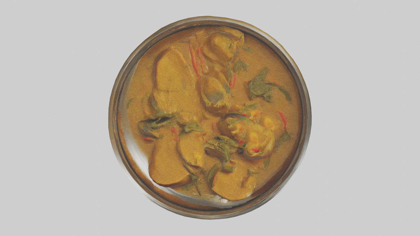 3D model Curry Dish model VR / AR / low-poly