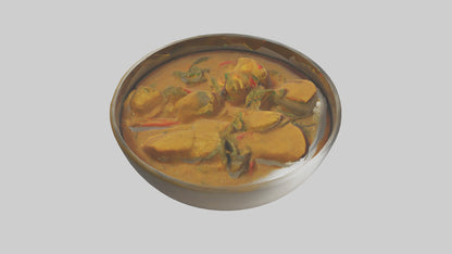 3D model Curry Dish model VR / AR / low-poly