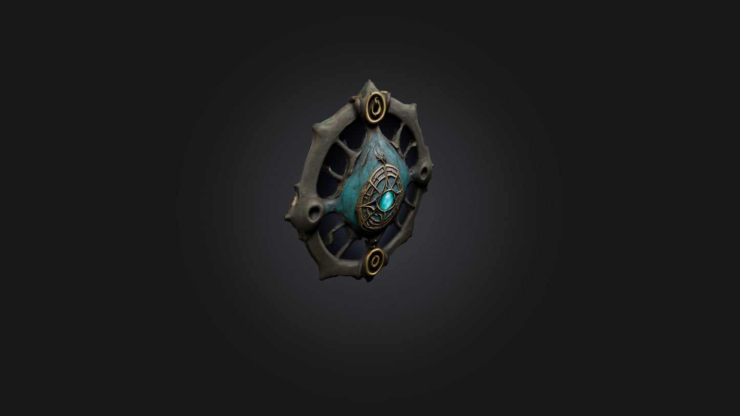 3D model Cursed Amulet VR / AR / low-poly