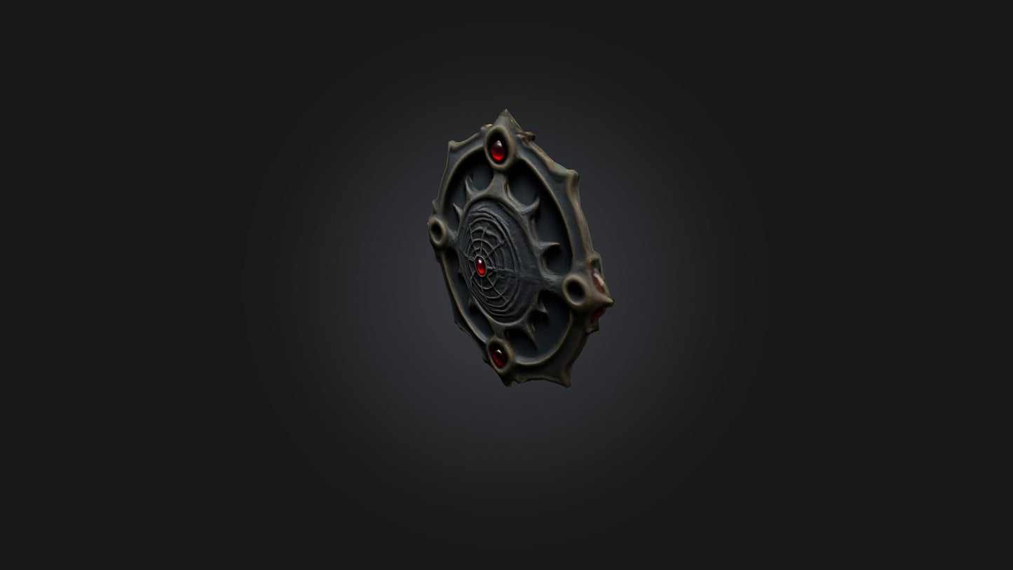 3D model Cursed Amulet VR / AR / low-poly
