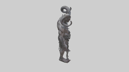 Cursed demon model VR / AR / low-poly