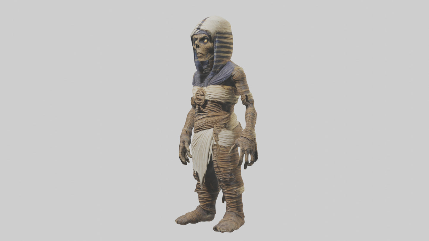 Cursed mummy model VR / AR / low-poly