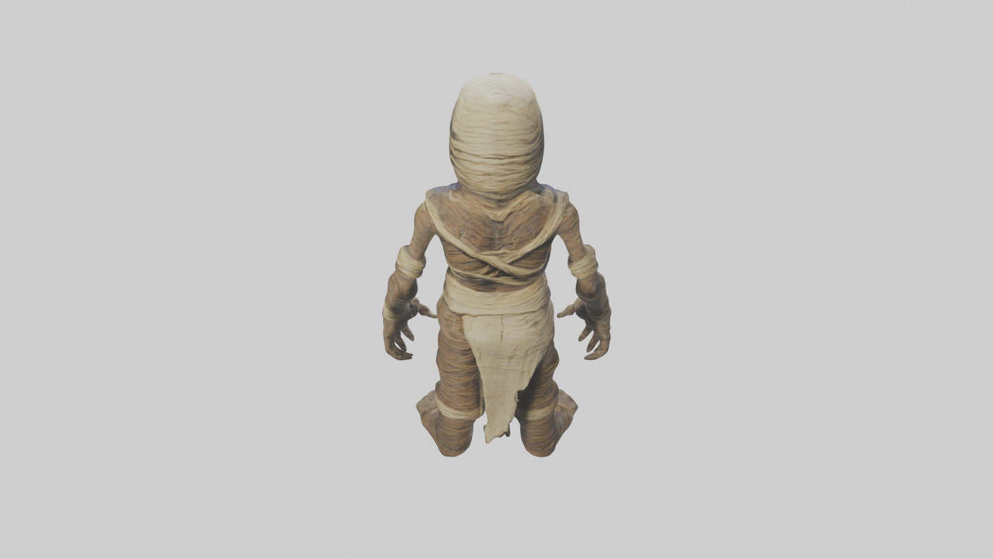 Cursed mummy model VR / AR / low-poly