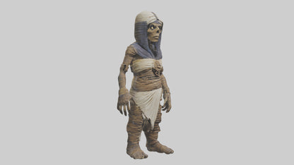 Cursed mummy model VR / AR / low-poly