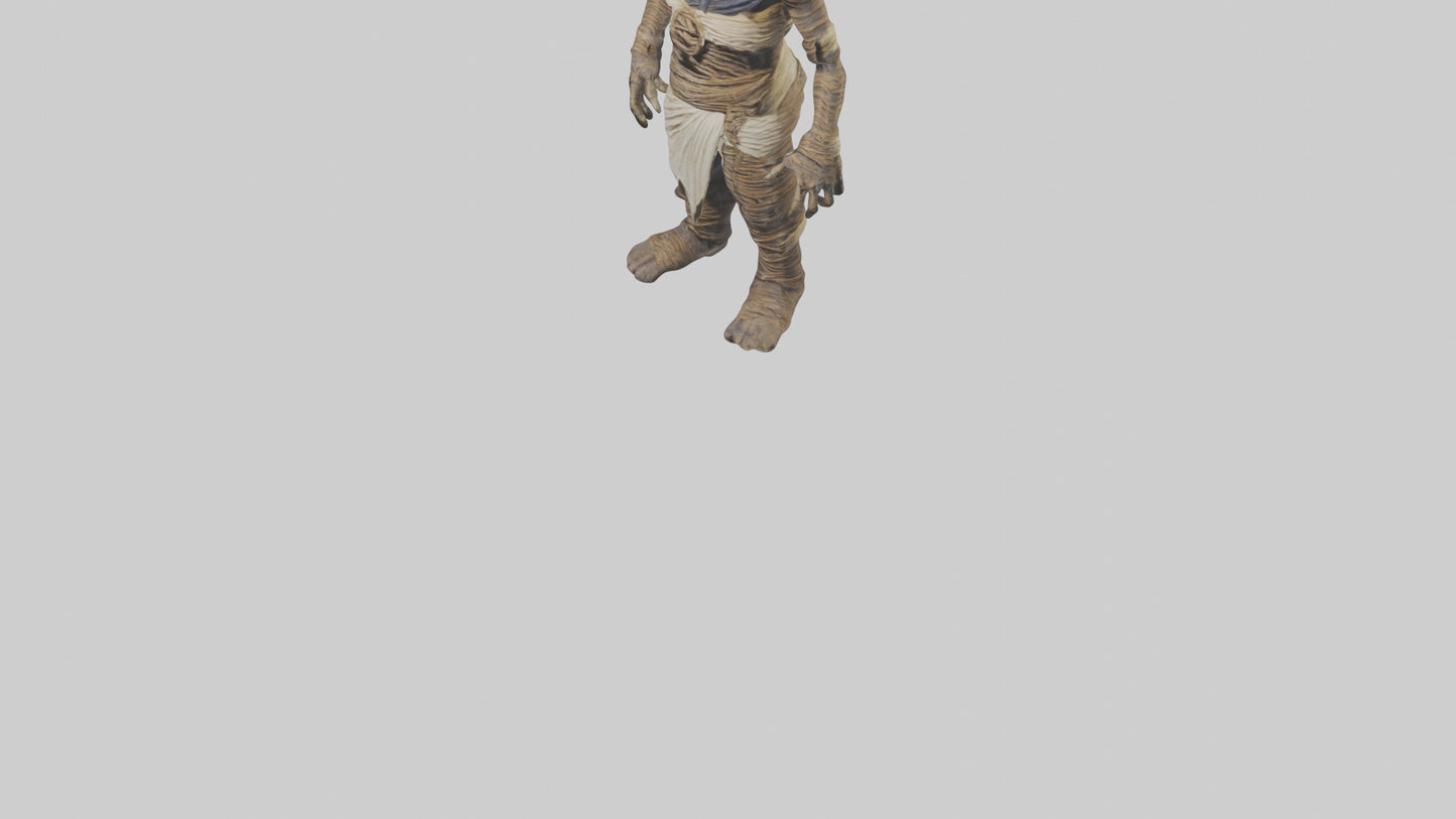 Cursed mummy model VR / AR / low-poly