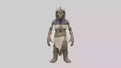 Cursed mummy model VR / AR / low-poly