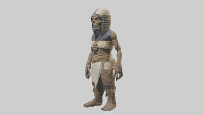 Cursed mummy model VR / AR / low-poly