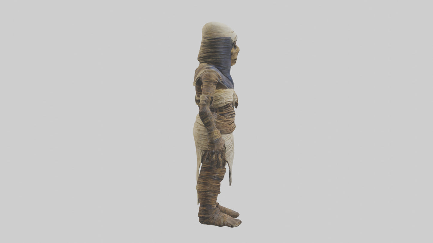 Cursed mummy model VR / AR / low-poly