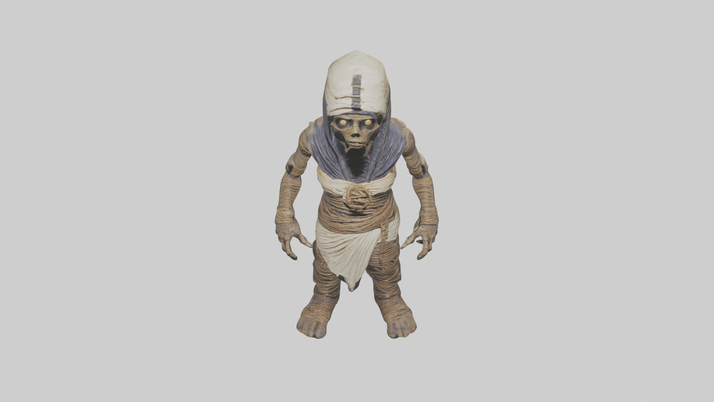 Cursed mummy model VR / AR / low-poly