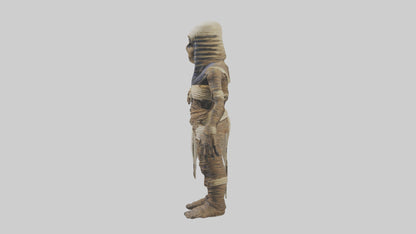 Cursed mummy model VR / AR / low-poly