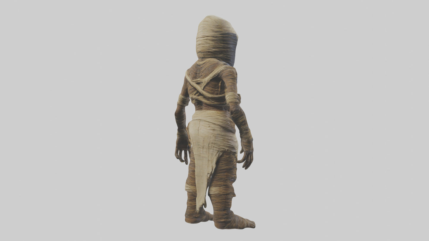 Cursed mummy model VR / AR / low-poly