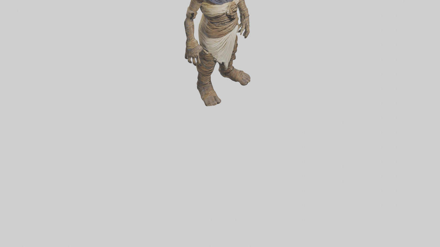 Cursed mummy model VR / AR / low-poly