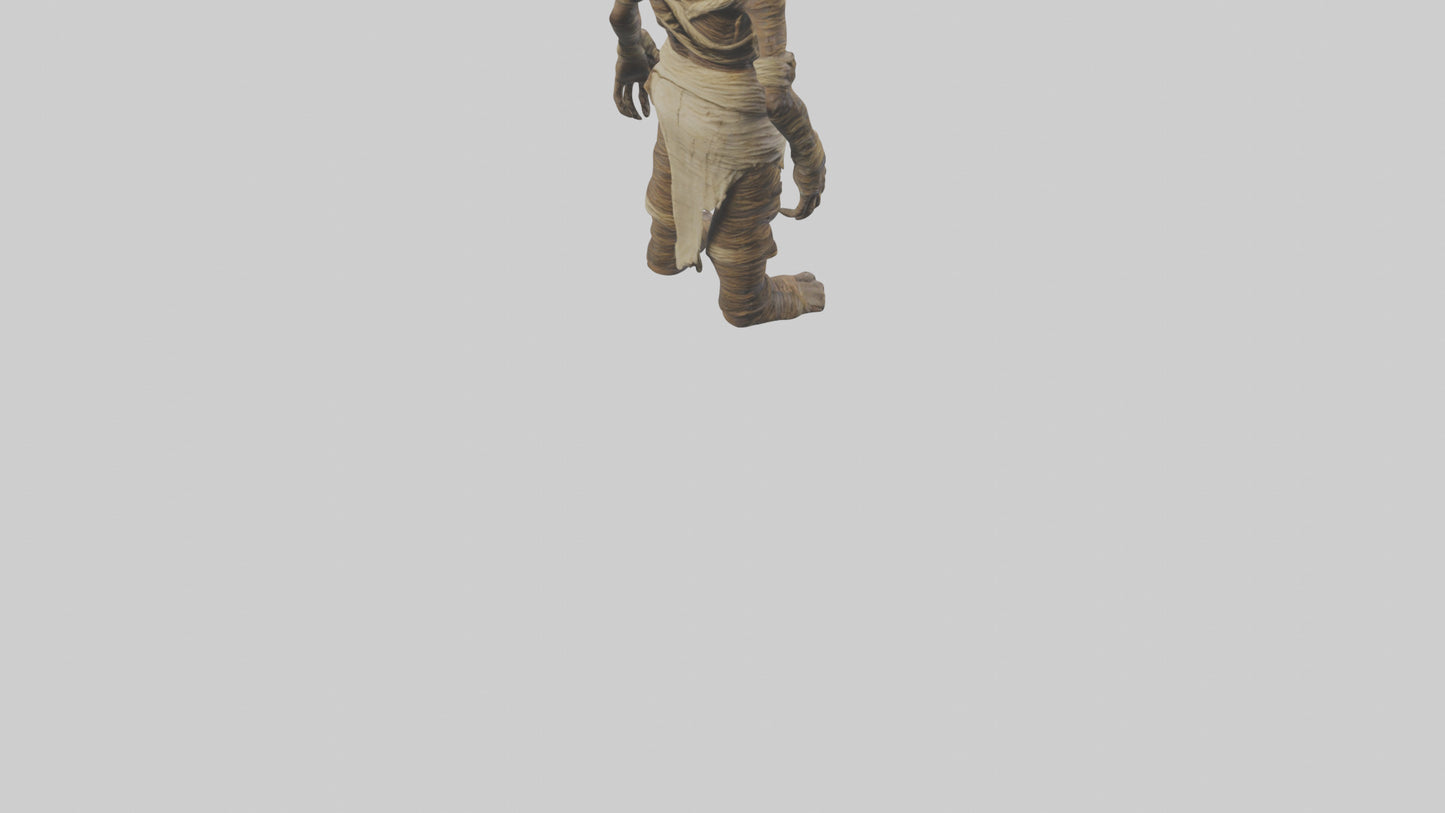 Cursed mummy model VR / AR / low-poly