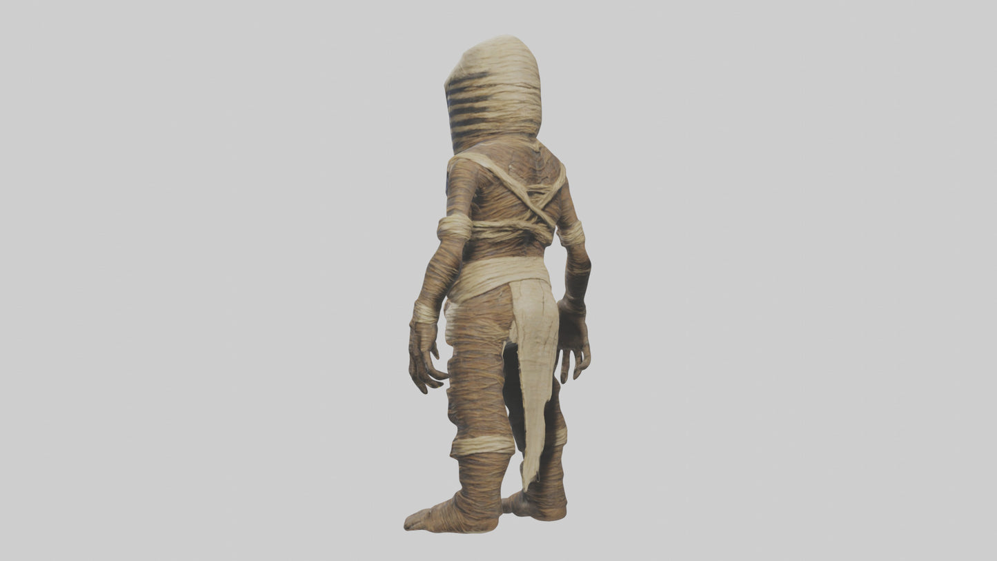 Cursed mummy model VR / AR / low-poly