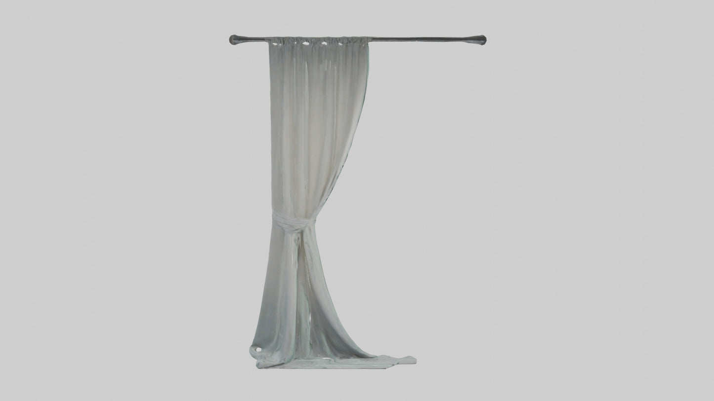 3D model Curtain model VR / AR / low-poly