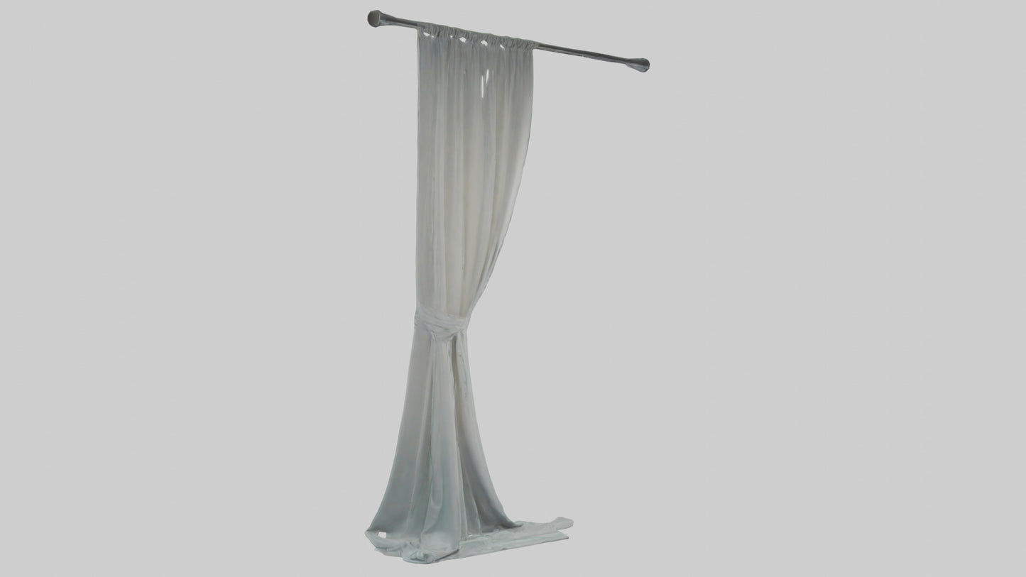 3D model Curtain model VR / AR / low-poly