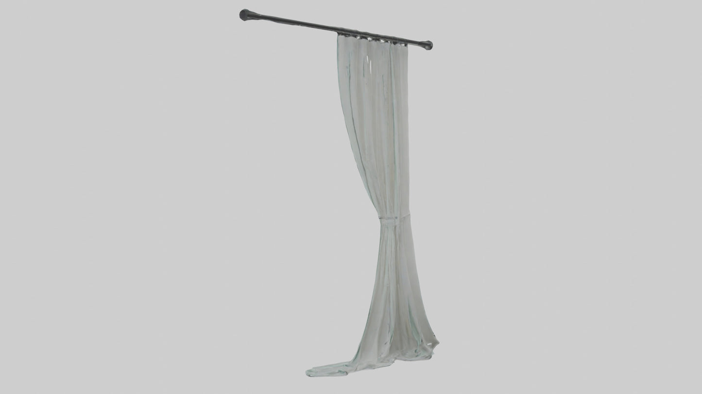 3D model Curtain model VR / AR / low-poly